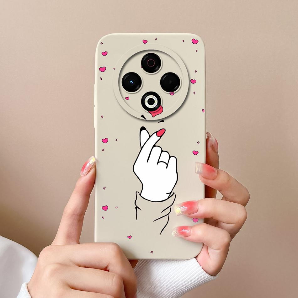 For Tecno Spark 30 Pro 30C Case Love Heart Back Cover For Tecno Spark 30C 4G 5G Full Protection Soft Liquid Silicone Phone Cases