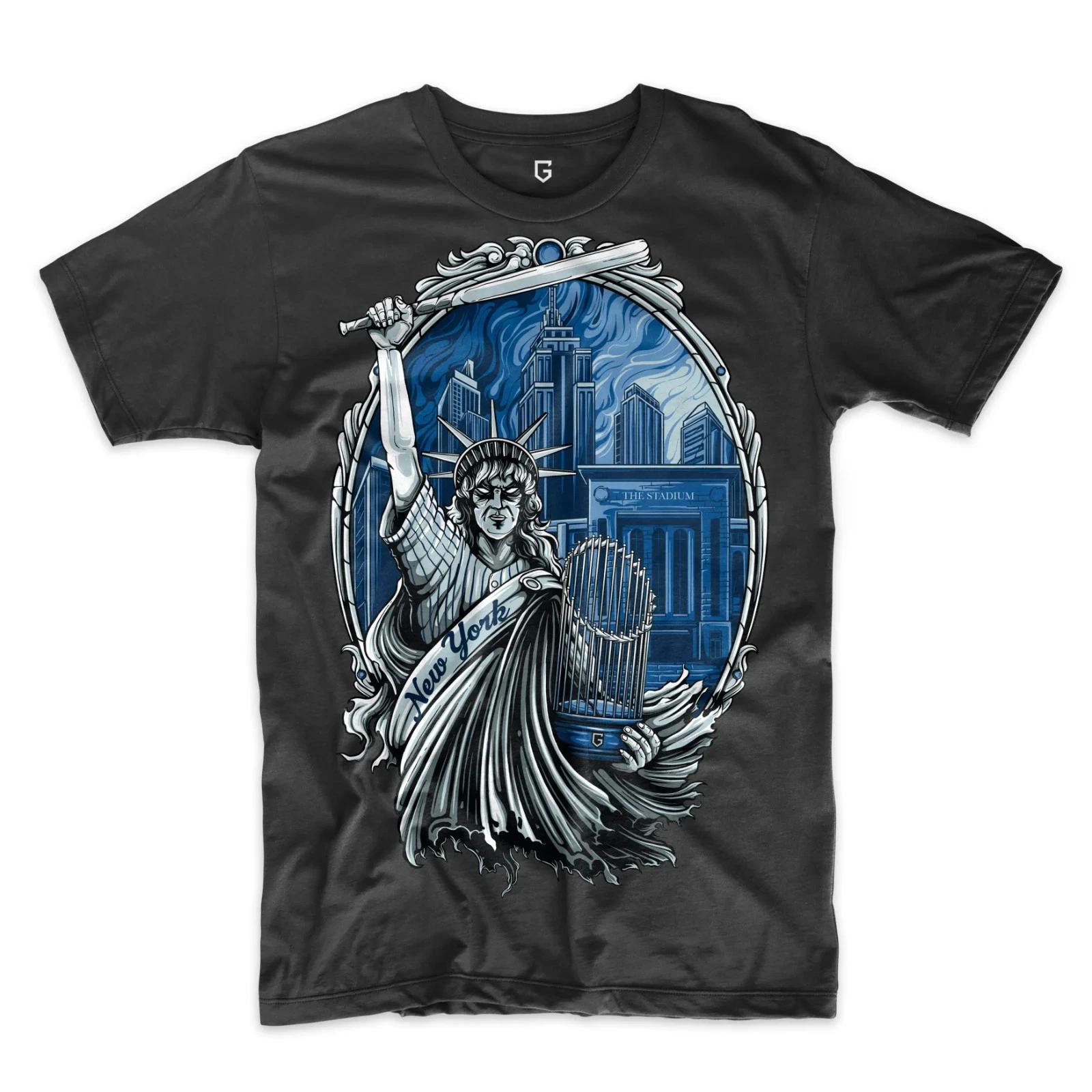 New York Baseball Lady Liberty Men s Graphic T-Shirt XXL
