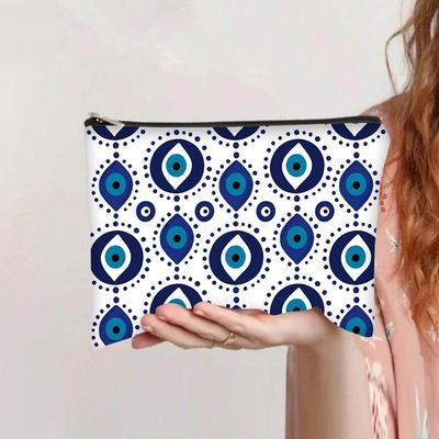 Bedruckte Teufelsauge Kosmetiktasche, Reise-Aufbewahrungstasche, hochwertige Damen-Clutch, Kulturtasche