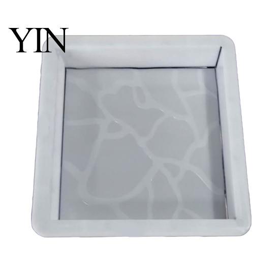 Easy Home Crafting Supplies Garden Stepping Stone Mold, Reusable Concrete Pathway Paver DIY Patio Flooring Mold Cement Pavement Mould for Backyard