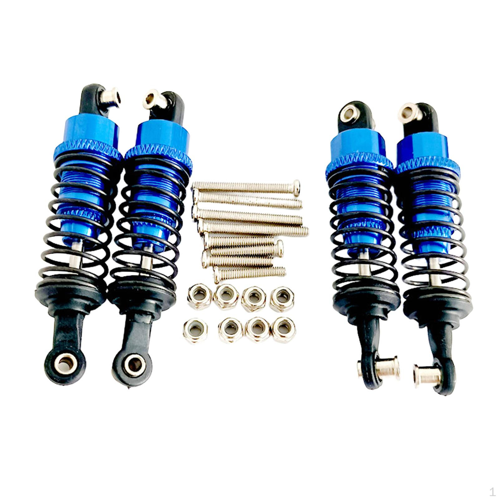 

4 Pack RC Vehicle Dampers for Remote Control Cars 1/12 1/16 Scale D90 MN82 C14 Dark Blue
