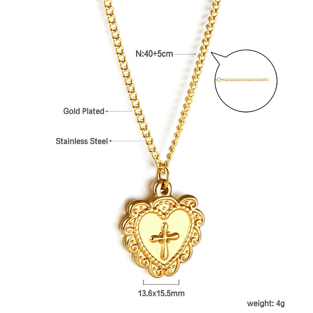 Dainty Gold Necklace With Heart Pendant Minimalist Fashion Jewelry For Women Delicate Layering Chain