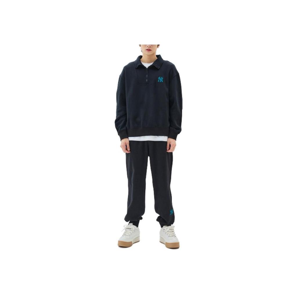 New MLB Knitted Sweatpants Unisex Black 3APTB0336-50BKS