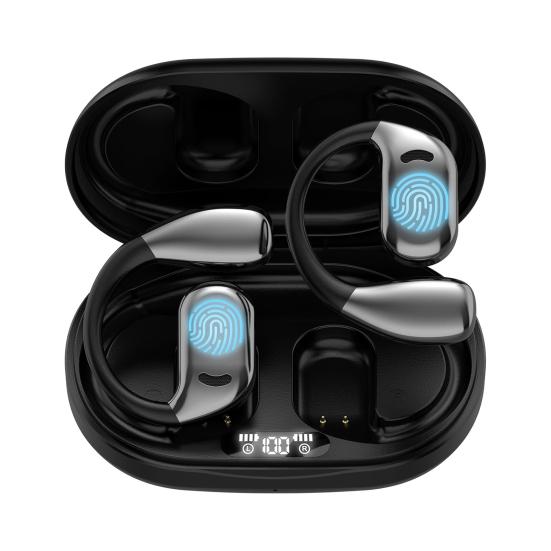 1 Pair Translation Earbuds with Charging Case Stereo Sound Noise-Canceling 144 Languages Real Time Translation Earphones