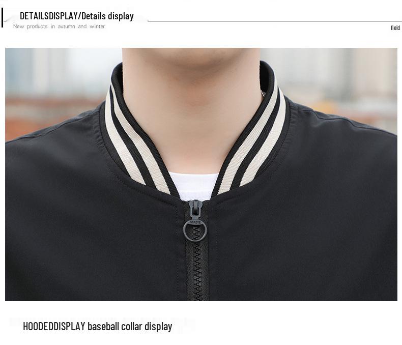 2022 Spring/Autumn Men's Korean Style Casual Stand Collar Baseball Jacket