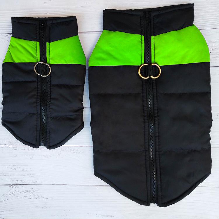 Winter Dog Ski Suit: Thickened Cotton Jacket & Warm Vest
