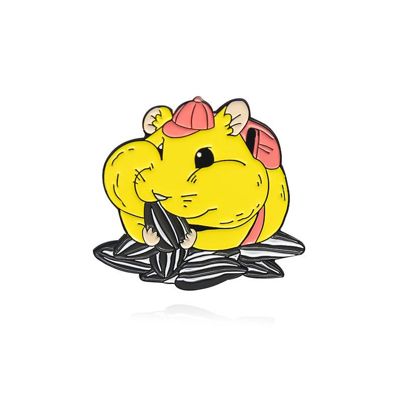 Naughty Chipmunk Enamel Pin: Cute Cheeky Design