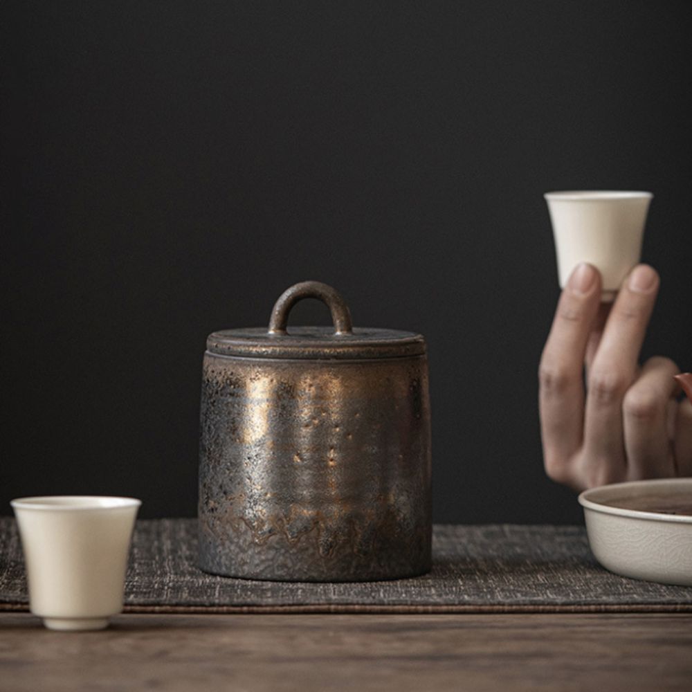 Moisture-proof Tea Storage Box Sealed Tea Can Practical Food Container  Nut