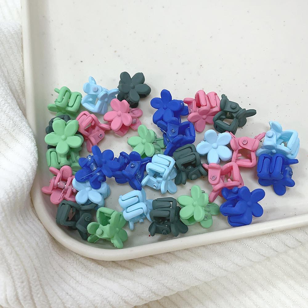 30Pcs Girls Newborn Cute Mini Cartoons Hair Clips Claw Flower Small Hair Claws Children Sweet Hairpins Baby Hair Accessories
