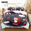 Set Biancheria da Letto Natalizio Set Copripiumino Set Biancheria da Letto 3d Stampa Digitale Biancheria da Letto Queen Size Set Biancheria da Letto Design alla Moda