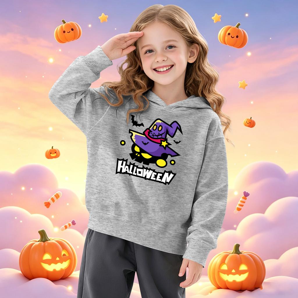Boys' Printed Hooded Long Sleeve Sweatshirt for Casual Sports and Daily Wear