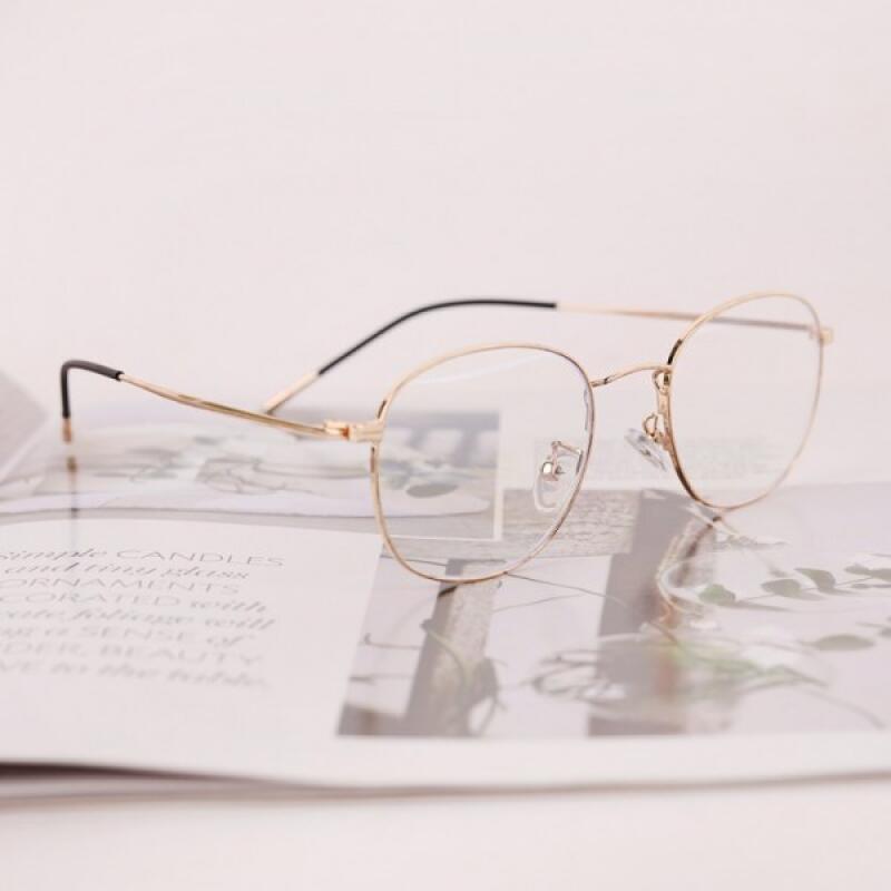 Premium blue light blocking glasses with steel frames black