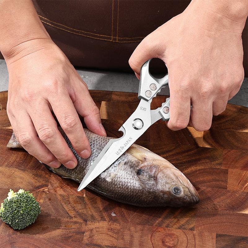 Multifunktionella Kraftiga Köksaxar med Hög Hårdhet och Hög Skärpa Saxar i Rostfritt Stål För Att Skära Kyckling, Fisk, Anka