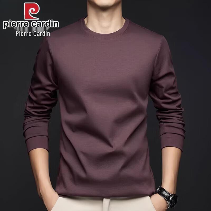 Pierre Cardin Premium Men s Long Sleeve Mercerized Cotton T-Shirt 50/L