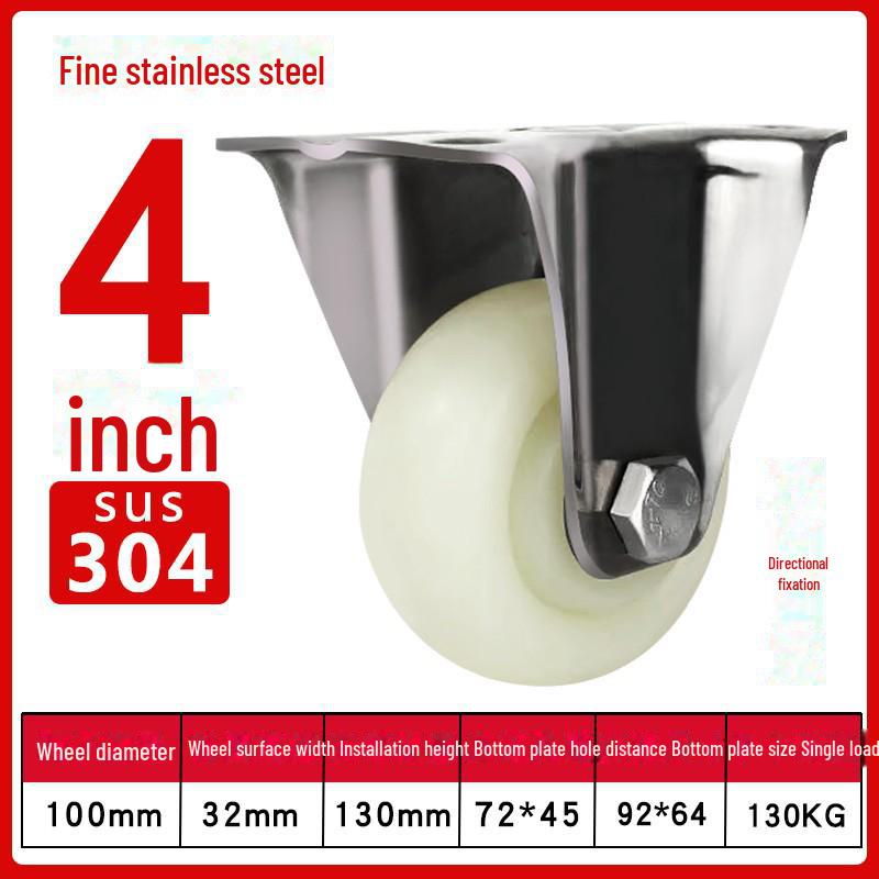 Robustes, wasserdichtes Nylon-Lenkrad aus Edelstahl 304 mit Bremse (4", 5", 6", 8").