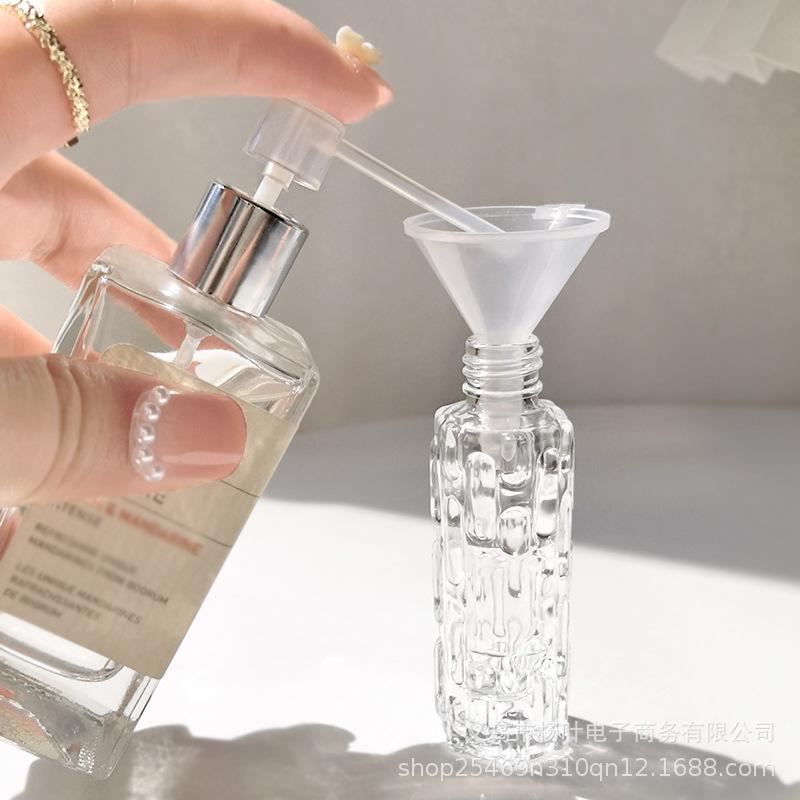 10/15ML Glass Perfume Spray Bottle Rose Gold Aluminum Refillable Atomizer Travel Bottle