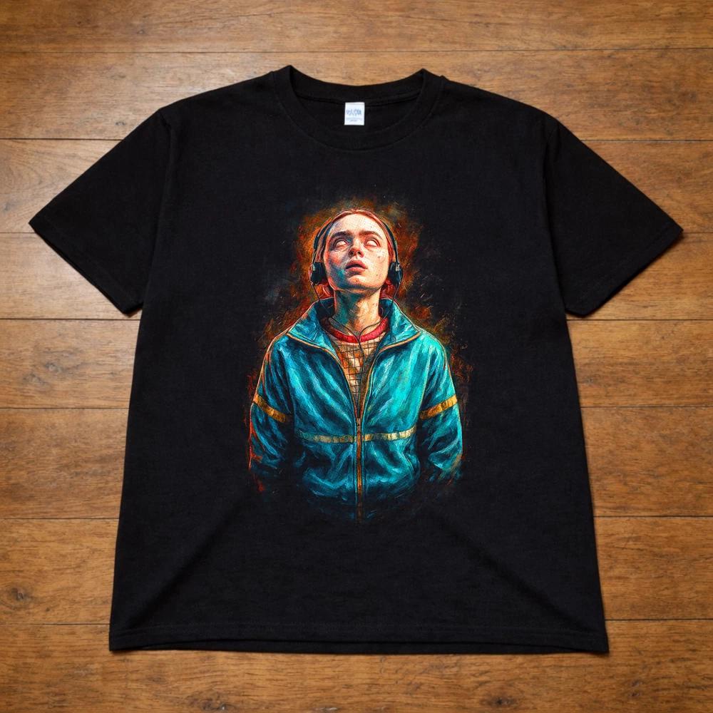 Stranger Things Eleven TShirt Black Netflix TV Show Tee Unisex Kids Adults 2XL