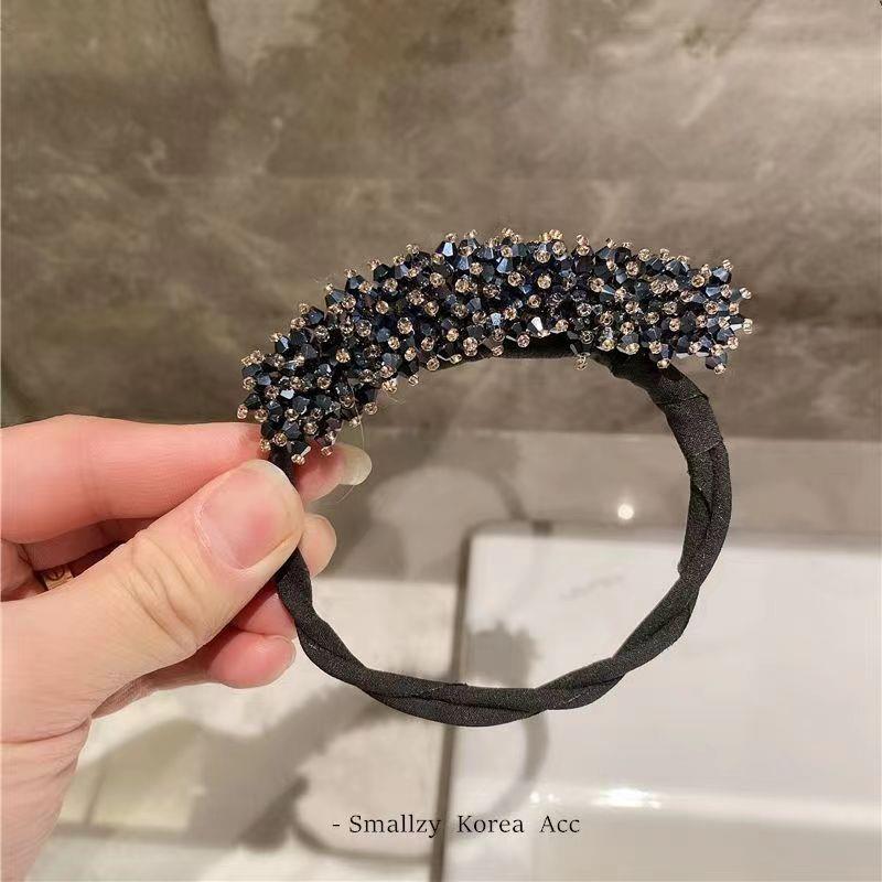 1pc Elegant Pearl Flower Bun Maker Korean Lazy Hair Curler Styling Accessories Hair Style Hairpin Hair Braiding Braider Hairgrip