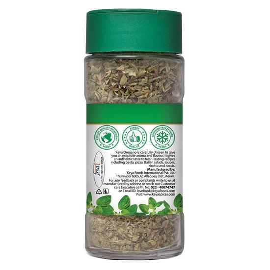 Keya Premium Herbs Combo Oregano 15gm | Mixed Herbs 25gm | Glass Bottle | Pack of 2