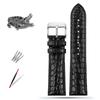 13-22mm High-end crocodile strap quick-release Cowhide base watchband ultra-thin soft unisex for Longines Rossini Cartier Omega
