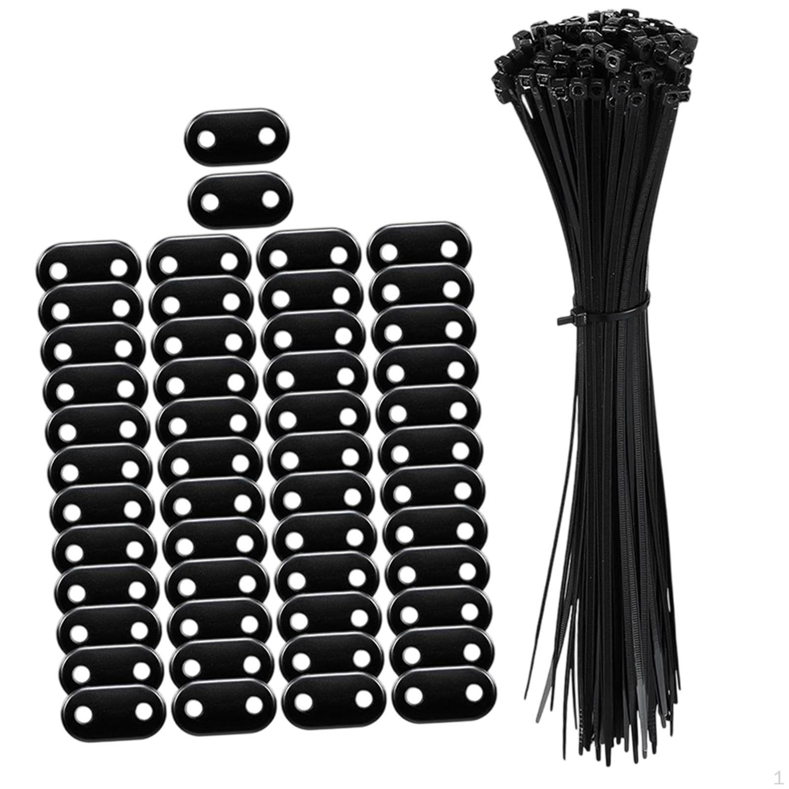 

Braces for Fence Privacy Screen with Cable Ties And Fasteners 50pcs