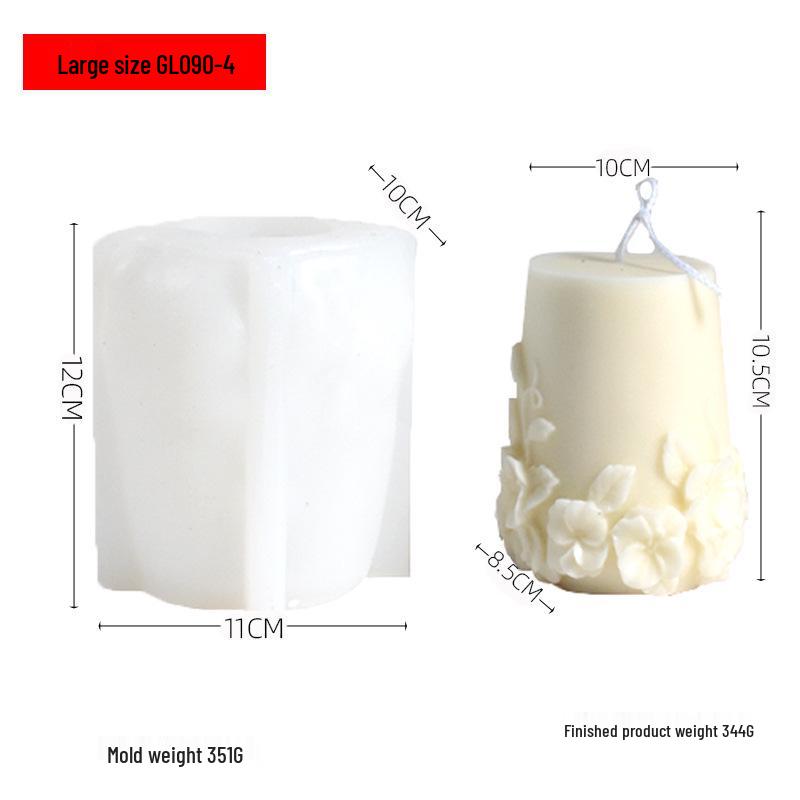 

Элегантная силиконовая форма для свечей в виде ротангового цветка для изготовления ароматических свечей и изделий из гипса своими руками Large Rattan Flower Silicone Mold, Model A белый