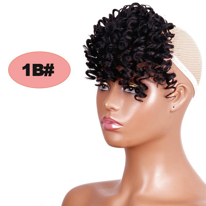 LISI HAIR Edge Wig Ladies Synthetic Artificial Short Hairpin Bangs Hair Extension Piece For Hair Top Natural Hair Extension