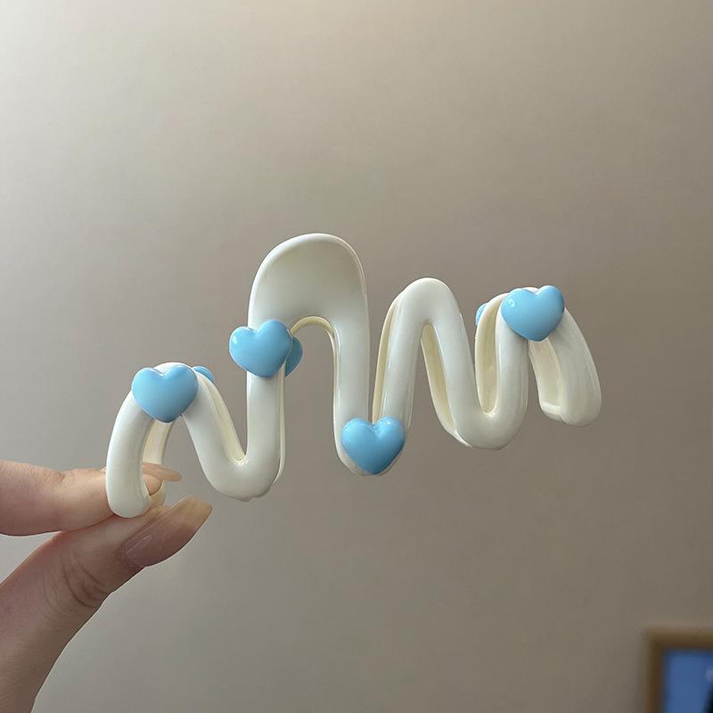 Large Gradient Hair Claws 10-13cm Maillard Colorful Shark Hair Clip For Women Girls Daily Dopamine Sweety Hair Accessories