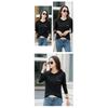 2026 Spring and Autumn Women's Pure Cotton Loose Hooded Long Sleeve T-Shirt, Comfortable Casual Top