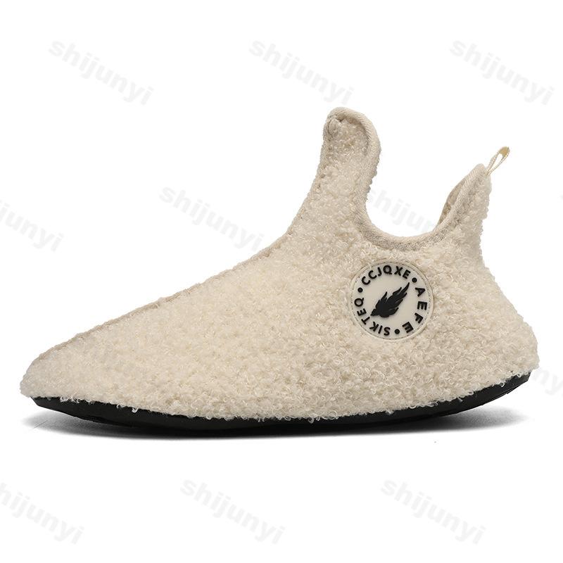 Fashion 2025 Winter New Fashion Trend Versatile Low Top Casual Snow Boots for Men's Warm Soft Soled Comfortable Plush Cotton Flat Shoes