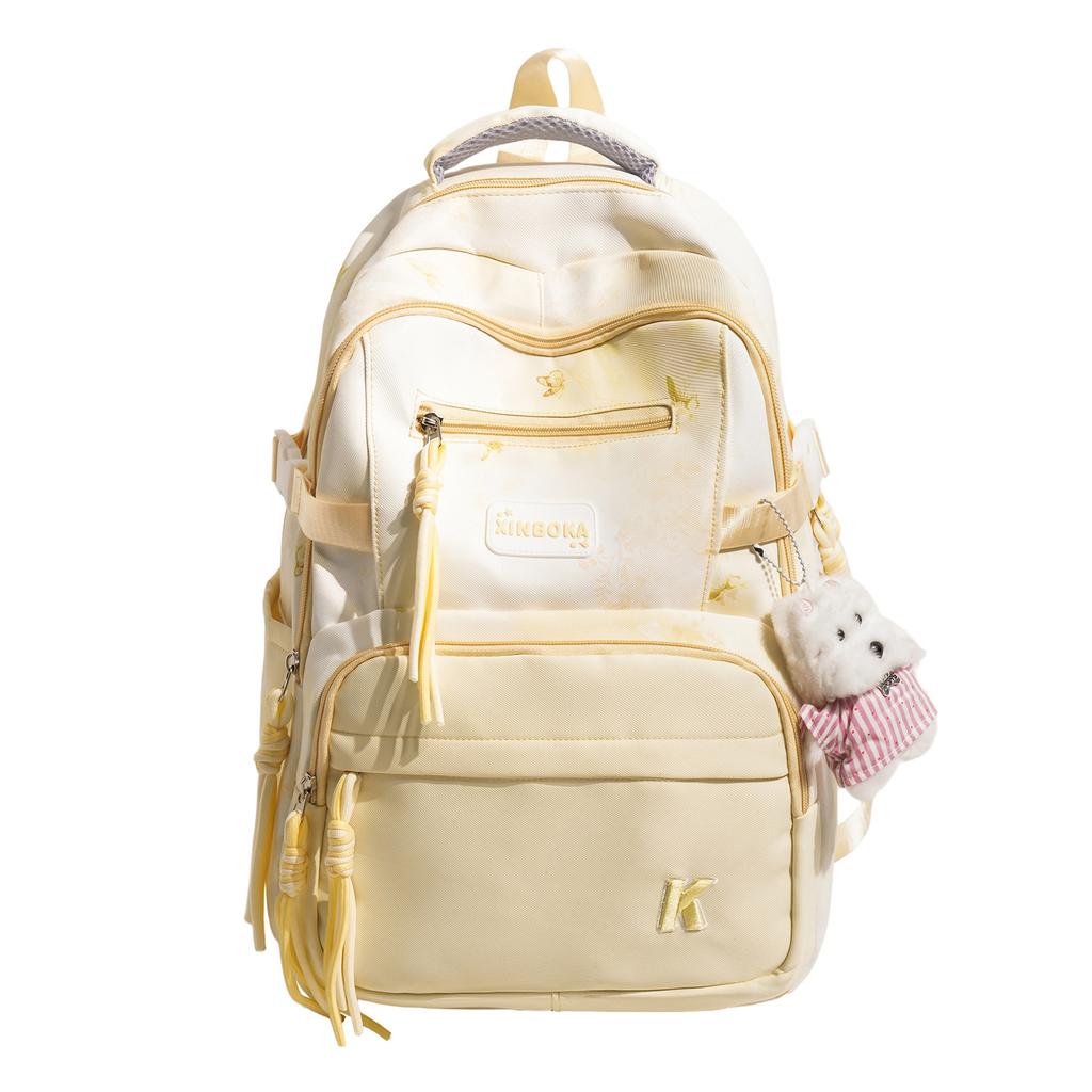 Schoolbag Korean Version of the New Backpack Large-capacity Anti-splashing Fashion Backpack Leisure Campus Style Female High School College Student
