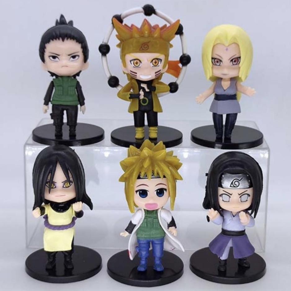 Naruto Shippuden Q Version Sitting Figure – Kakashi & Naruto, Car & Desktop Decor, Anime Collectible Gift