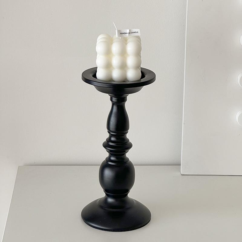 Roman Column Retro Style Aromatherapy Candle Holder for Dining Table Decor