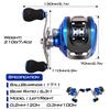 SOUGAYILANG Baitcasting Angelrolle 17 + 1BB 6.3:1 Übersetzungsverhältnis Casting Rollen Bass Karpfen Angelrolle