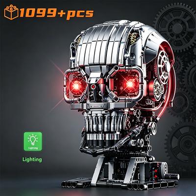 Fresh-From-Factory Superior-Grade Stem High-Standard Creative Dynamic High-Standard Mechanical First-Class Skull Building-Set Premium-Quality