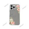 Hot-selling Makeup Mirror Mobile Phone Case iPhone15 Fresh Flower Anti-drop Makeup Mirror Mobile Phone Case Apple 17