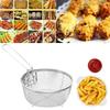 Fry Baskets Stainless Steel Frying Basket for Household Oil Separation Small Frying Basket for Draining Water French Fries Fried