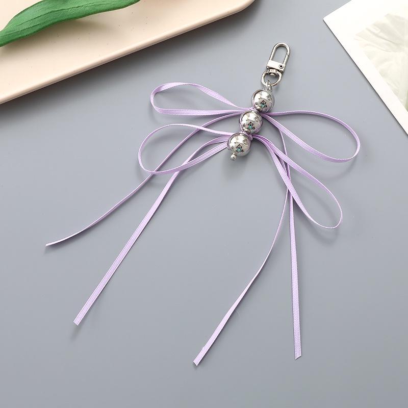 Creative Pearl Bow Pendant Keychain: Exquisite Gift Accessory for Bag or Phone Case