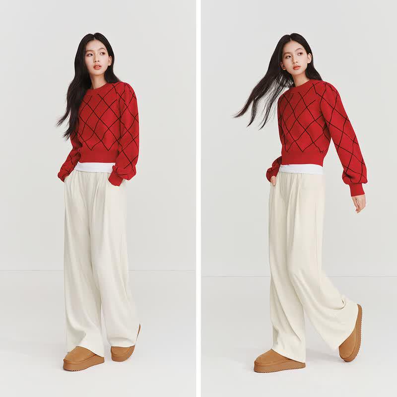 Semir Women's Pleated Wide-Leg Casual Pants