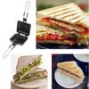 Foldable aluminum alloy toast frying breakfast cooking aluminum alloy material maker, pan, pan,