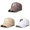 Embroidery Letter P Baseball Cap Adjustable Sun Protection Gifts Breathable