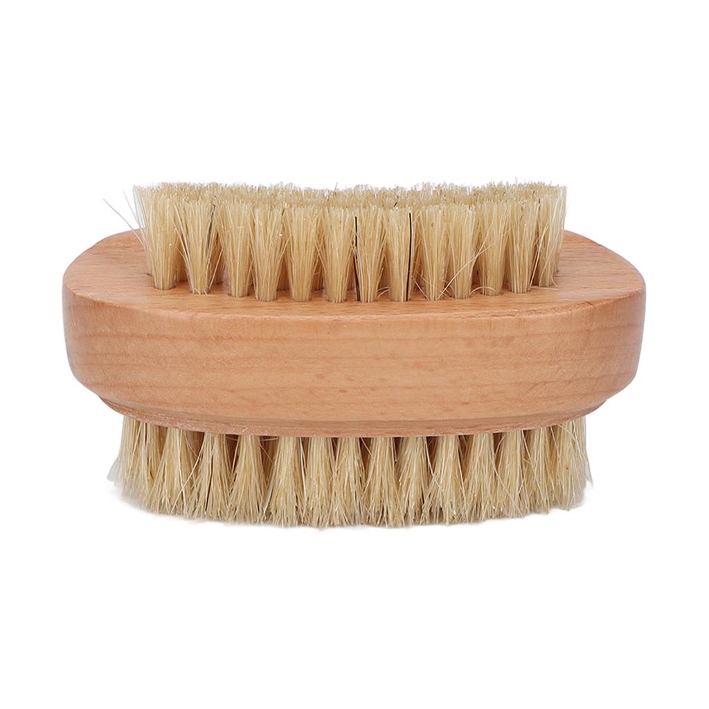 Toe Finger Nail Brush Wooden Double Sided Fingernail Toenail Cleaning Scrub Brush for Men Women