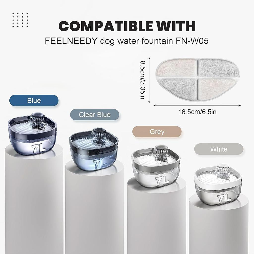 Pet water dispenser filter cotton cat water dispenser filter cartridge replacement coconut shell activated carbon filter pet dog