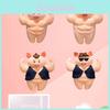 Funny Muscle Pig Plush Toy With Abs Cartoon Style Soft And Cuddly Great Gift For Friends And Kids 55cm Height