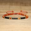 2x4mm Dainty Imperial Jasper Bracelet for Women Handwoven Adjustable Healing Stone Jewelry Alloy Main Material for Anniversary