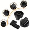 4 Pack Universal Replacement Control Knobs With 12 Adapters Durable Knob Set For Kitchen Oven Stove And Range Models