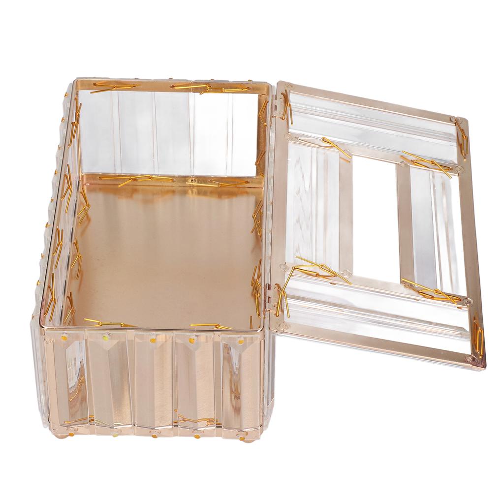 Tissues Box Gold Plating Process Fine Workmanship Simple Fashion Multi Purpose Tissue Storage