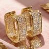 2025 Luxury Micro-Paved U-Shaped Zircon Ear Cuffs - Versatile Women's Fashion Earrings