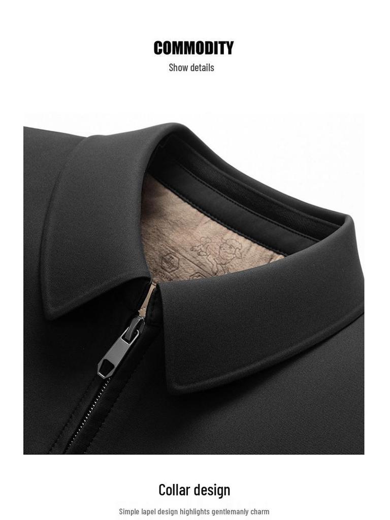 Men's Executive Wool-Blend Cotton-Padded Jacket - 2025 Autumn/Winter Business Casual Coat