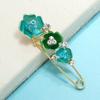 Oil silk scarf buckle brooch women's fixed clothes cardigan pin tulip flower temperament versatile accessories